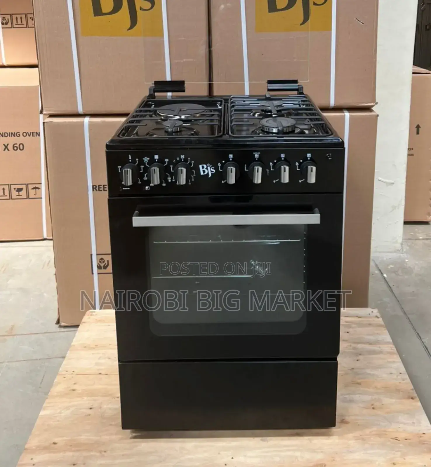 BJS 60 by 60 Gas Cooker With Electric Oven