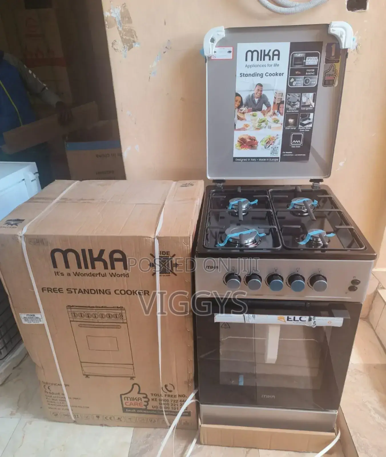 Mika Full All Gas Free Standing Gas Cooker- 50*60,.