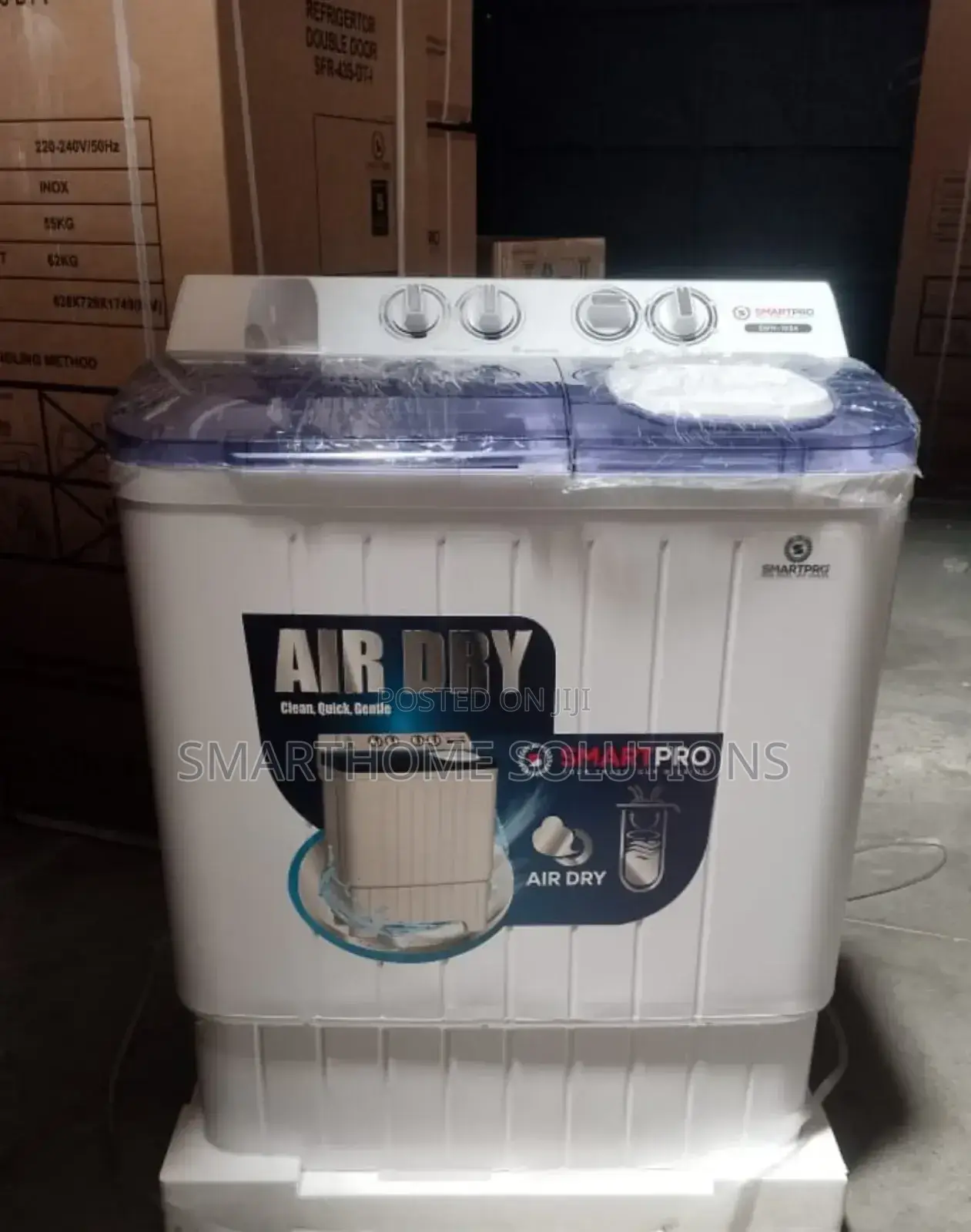 White Smart Pro 7.5 KGS Twin Tub Washing Machine S/Wm-7.5kg