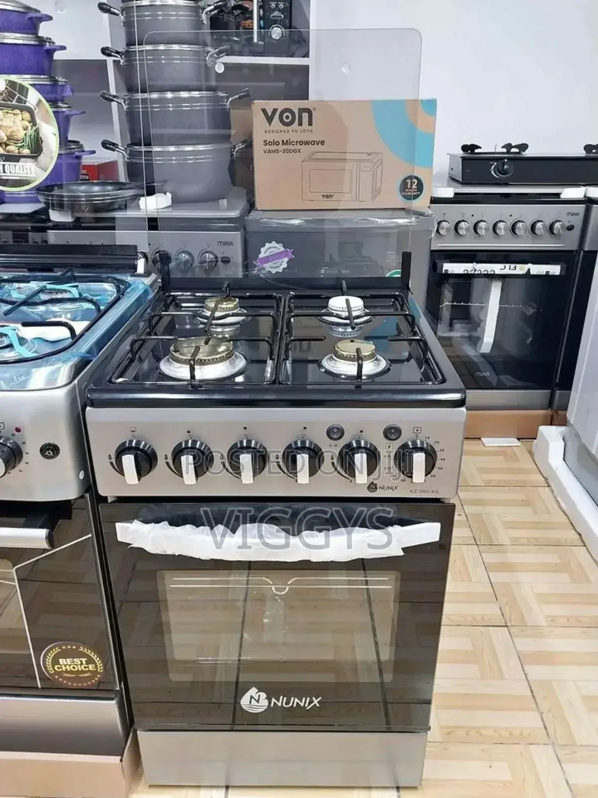 Nunix 50by 55 Full Gas Standing Cooker,.