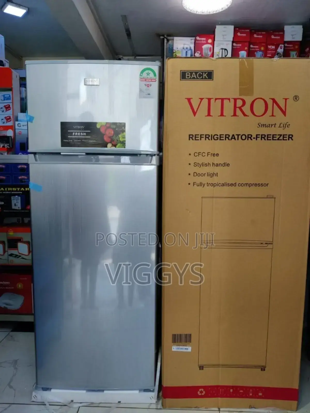 *Vitron 208 Litres Double Door Fridge
