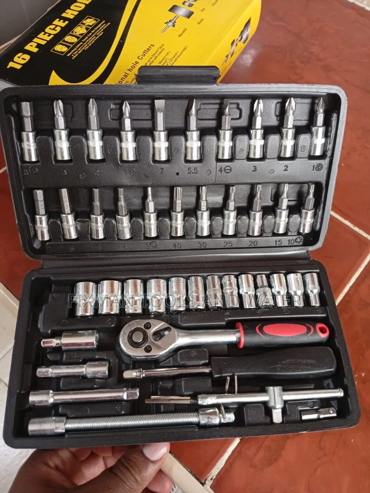 New 46 Pcs Socket Wrench Spanners Set