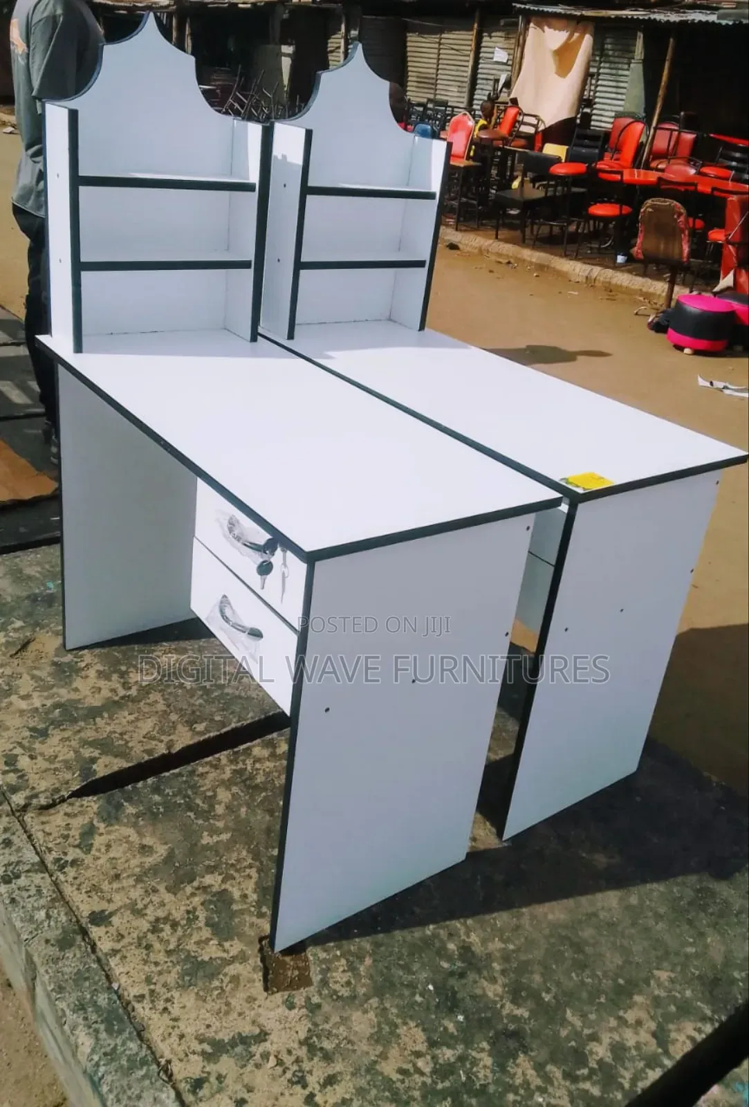 White Modified Office Table