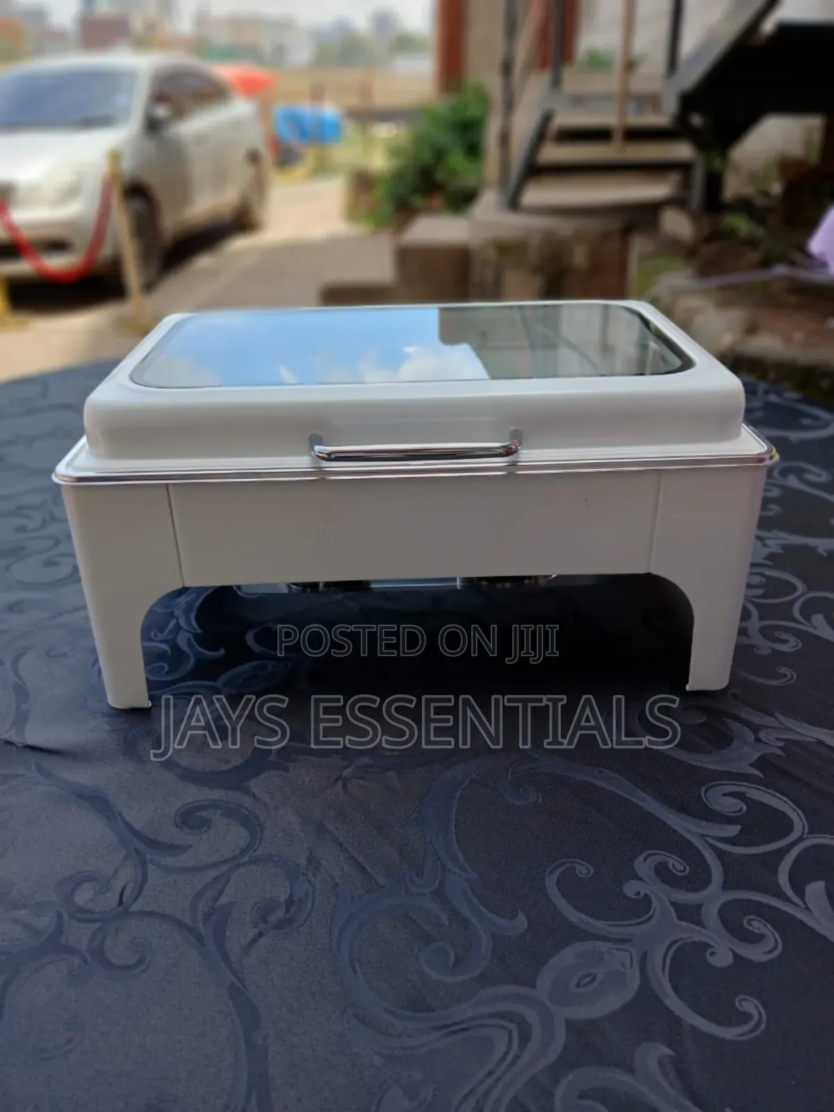 9 Litres White Hydraulic Chaffing Dish