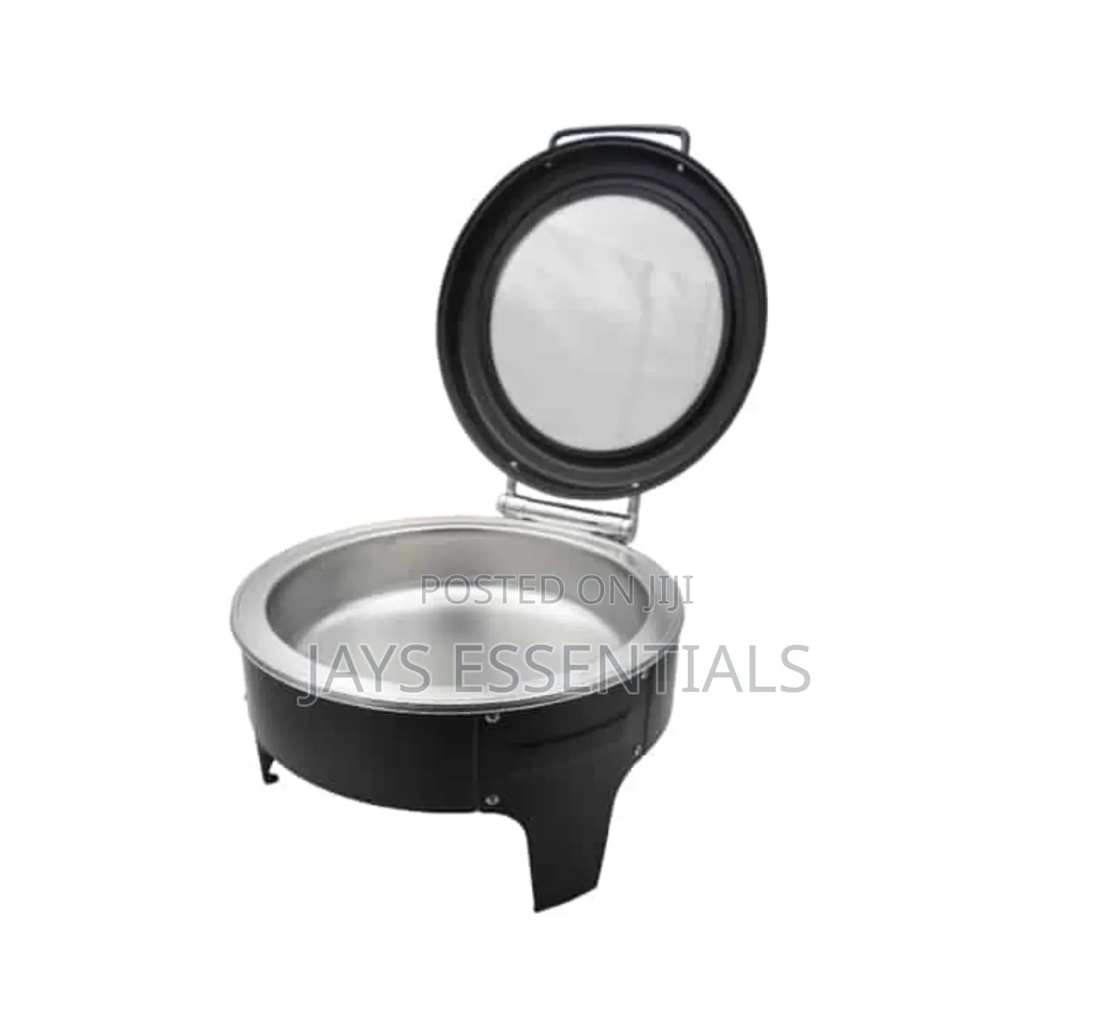 6 Litres Round Black Hydraulic Chaffing Dish