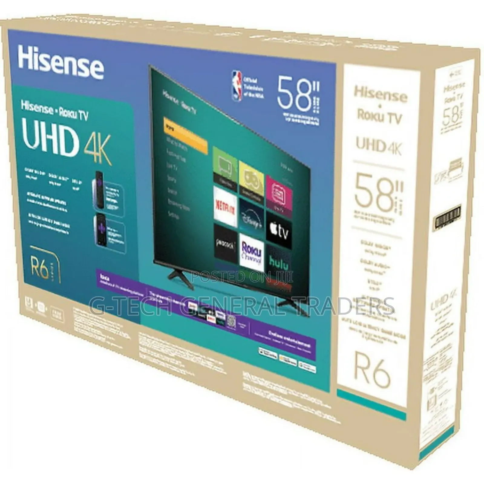 Hisense 58inch Smart Vidaa, Youtube, Netflix Uhd Tv