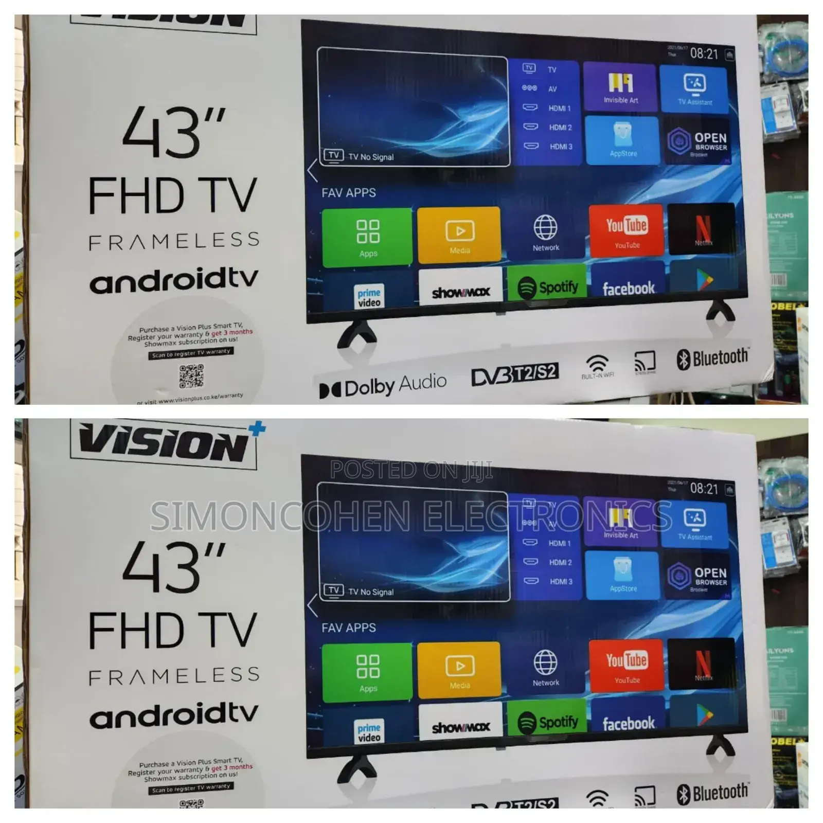Vision Plus 43 Inch Smart Android Tv
