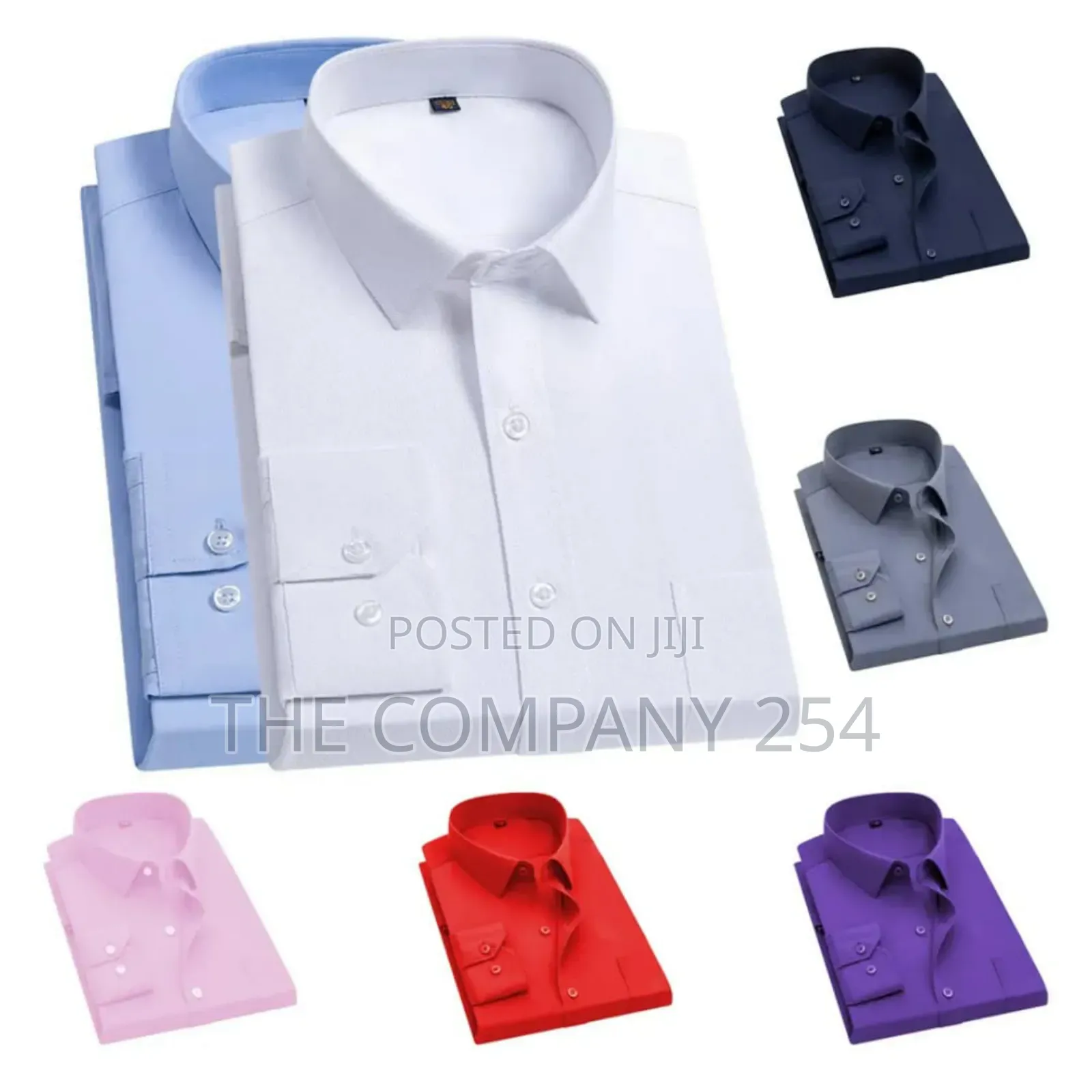 Quality Slim Feet Men Official Long-Sleeved Color Shirts
