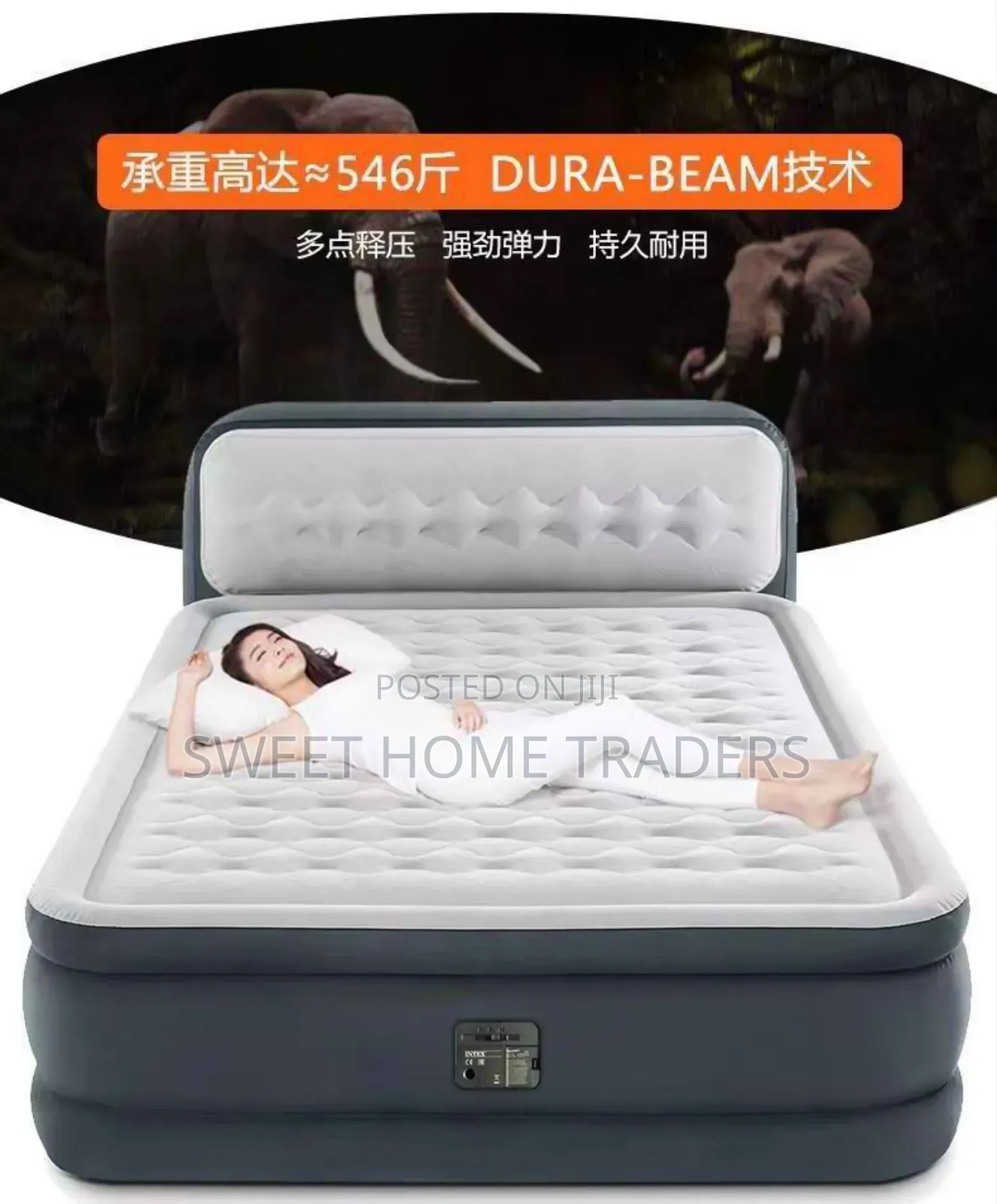 Intex Inflatable Bed With Inbuilt Electric Pum......