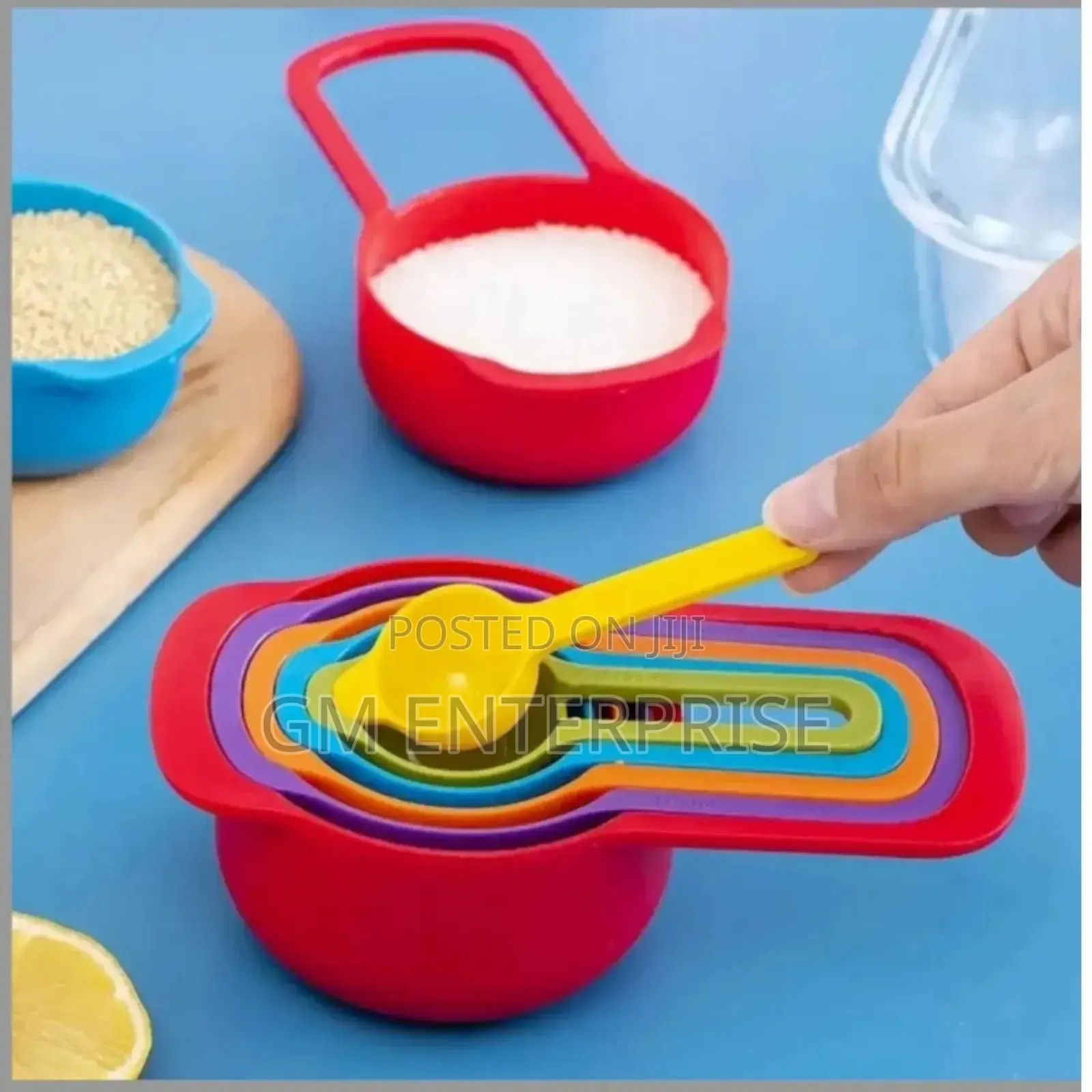 6 PCS Multicolor Plastic Measuring Spoons/ Cups