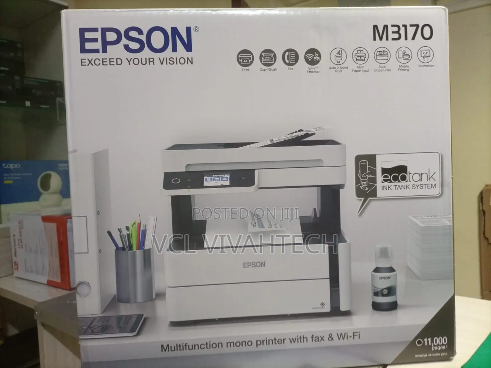 Epson M3170 Ecotank Wi-Fi All-in-One Ink Tank Printer