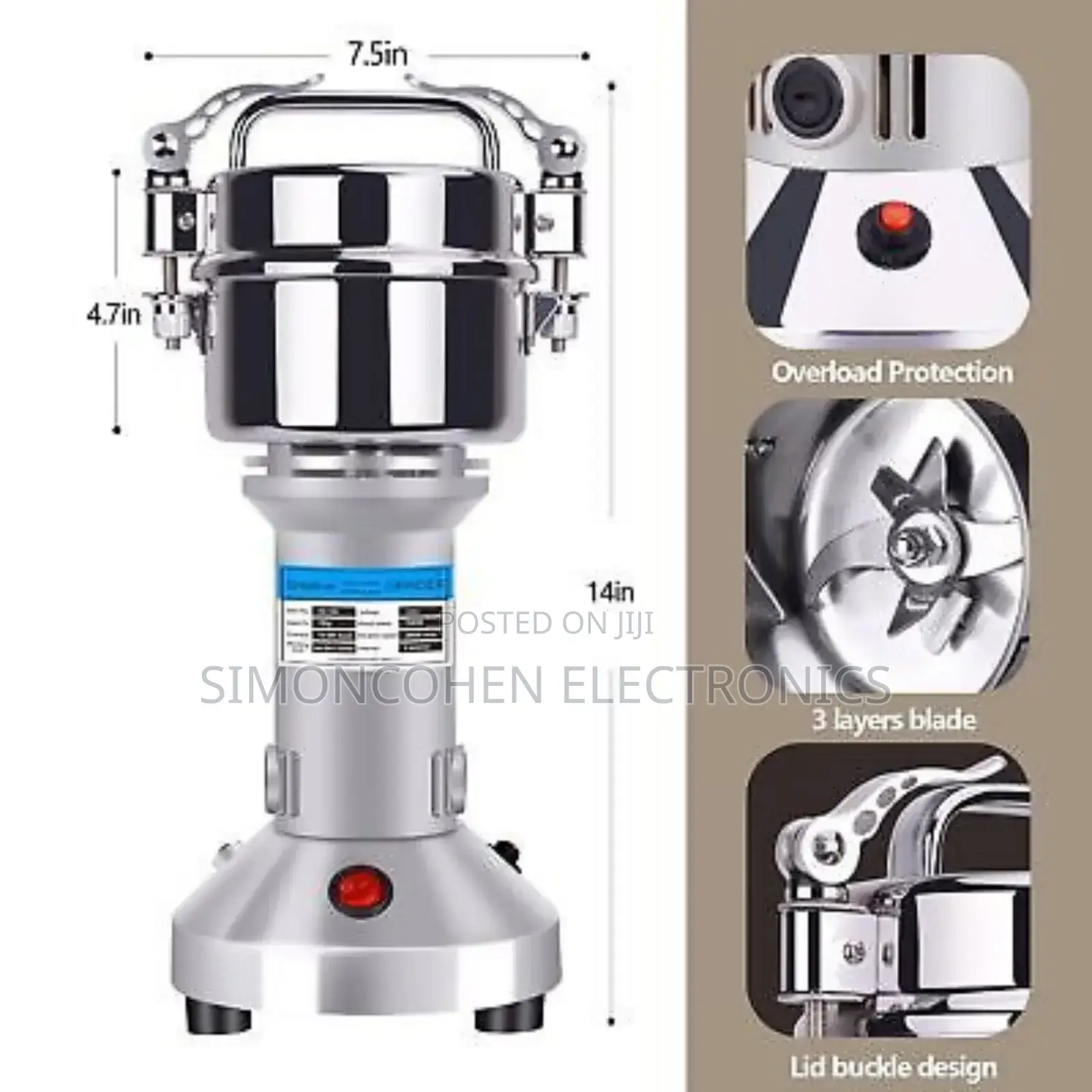 High Power Kitchen Mill Multifunctional Fine Grinder