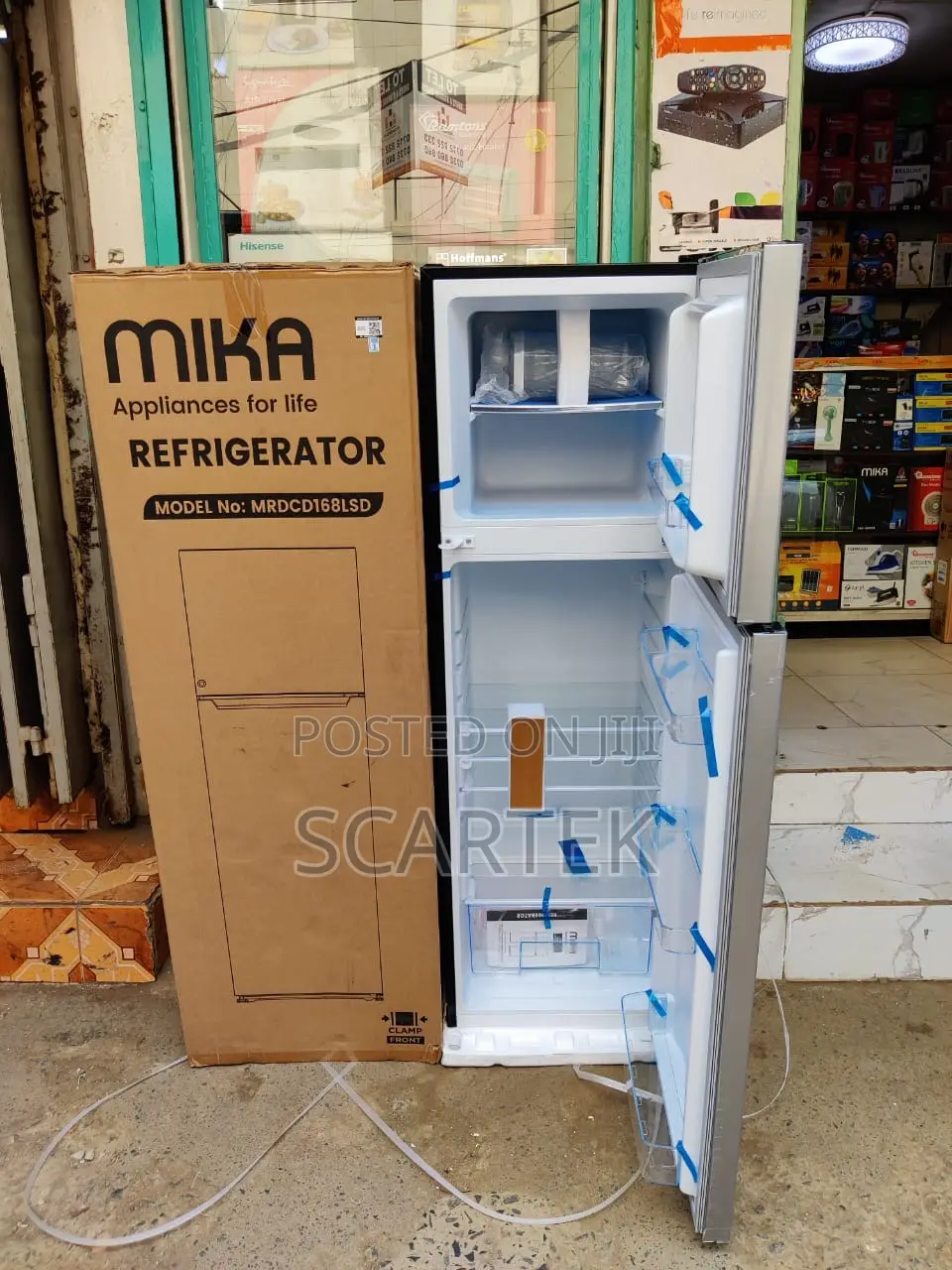 Mika  168l Double Door Fridge