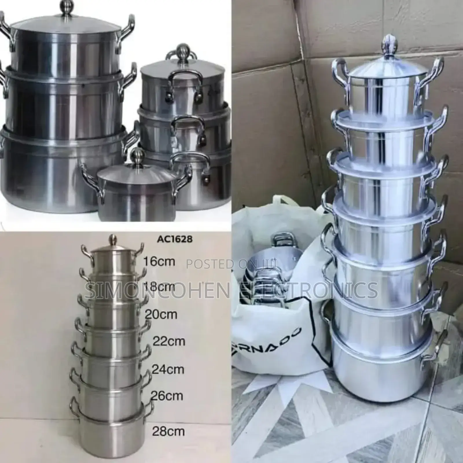 14pcs Heavy Aluminium Cookware Set