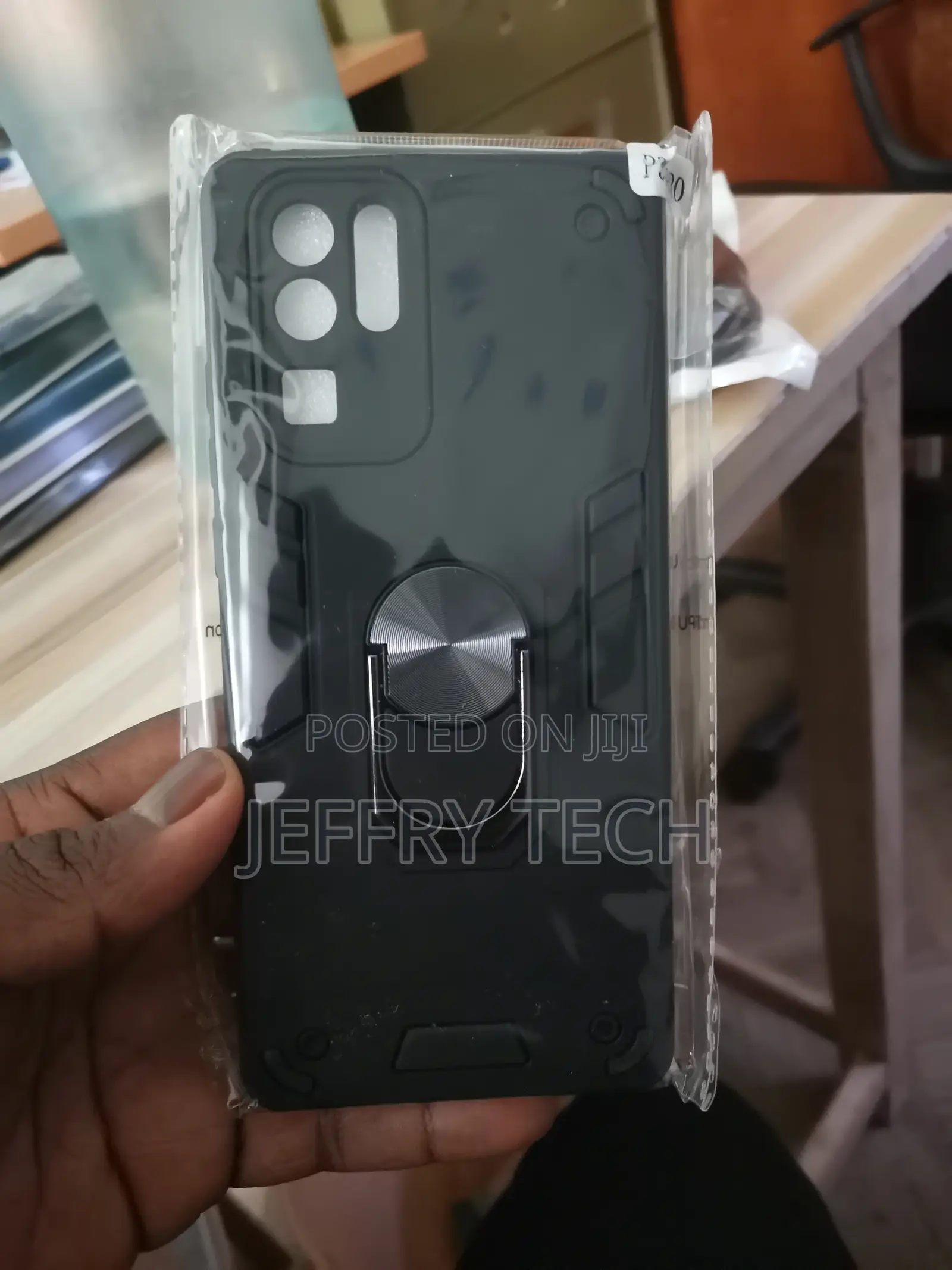 Alita Battle Metal Ring Grip Rugged Cover for Huawei P30 Pro