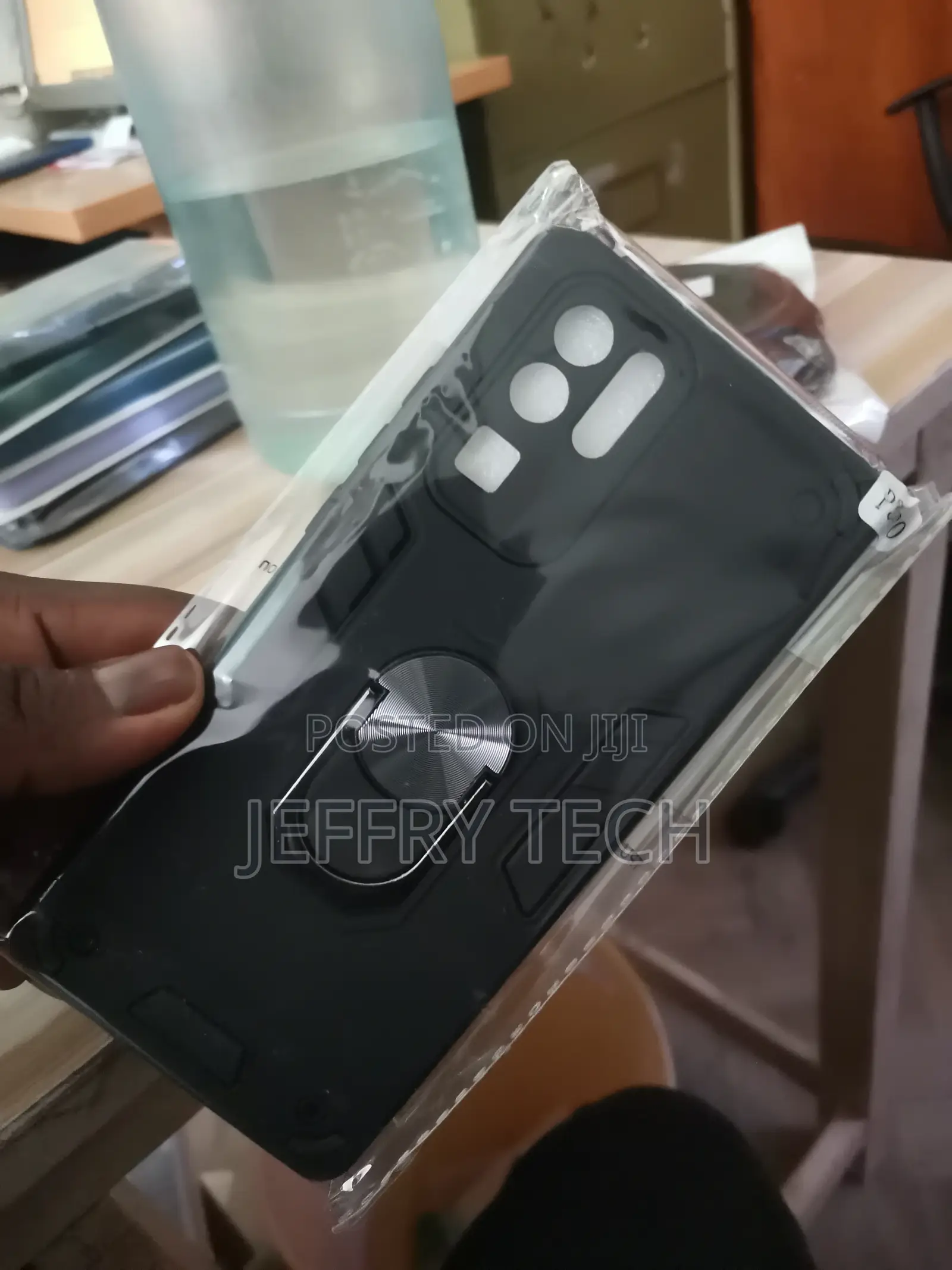Alita Battle Metal Ring Grip Rugged Cover for Huawei P30 Pro