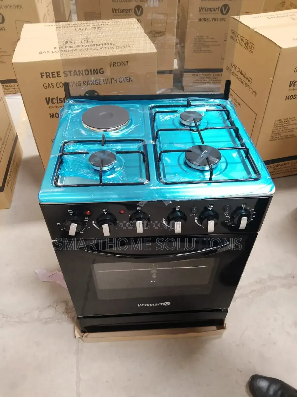 60*60cm Volsmart 3gas+1 Electric Cooker