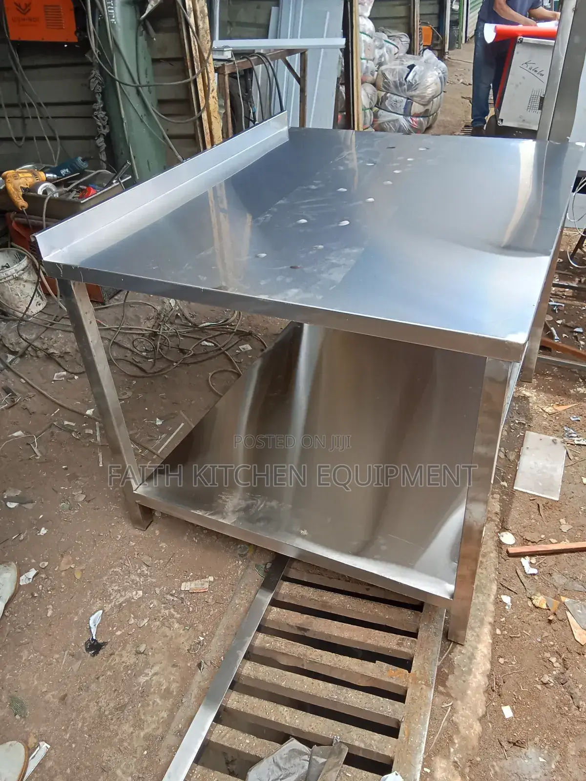 Large Stainless Steel Working Table