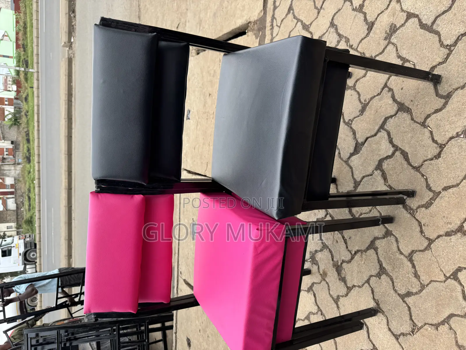 Pink Black Manicure Styling Chair/Office Chairs