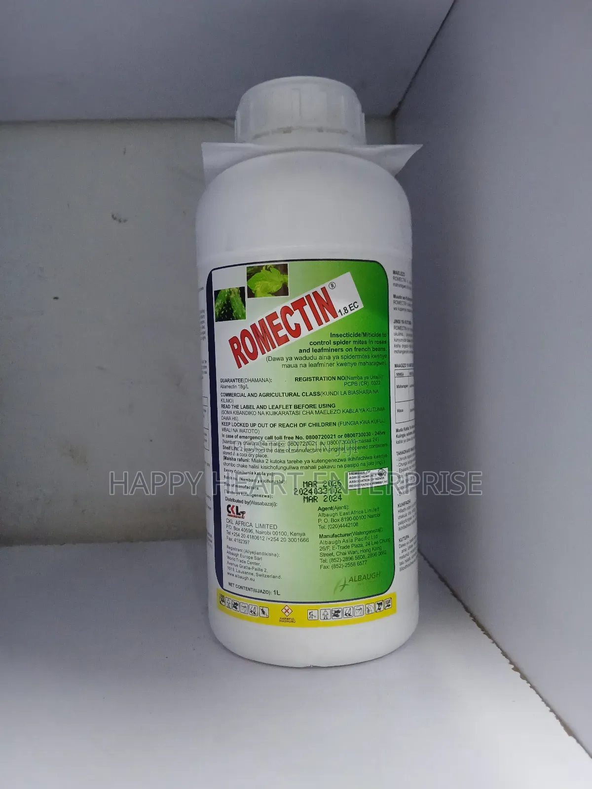 Romectin 1.8ec Insecticide/Miticide 1l