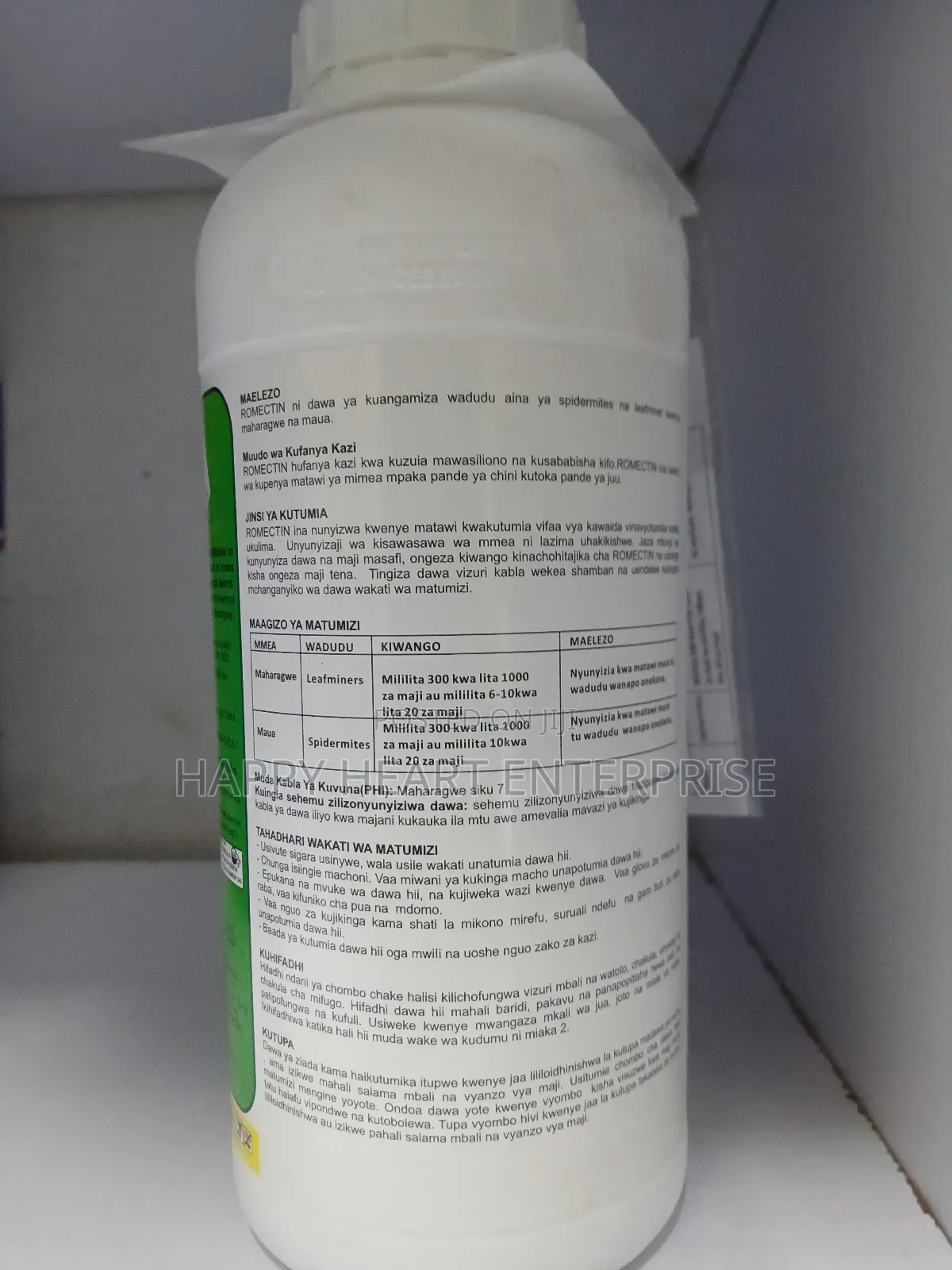 Romectin 1.8ec Insecticide/Miticide 1l