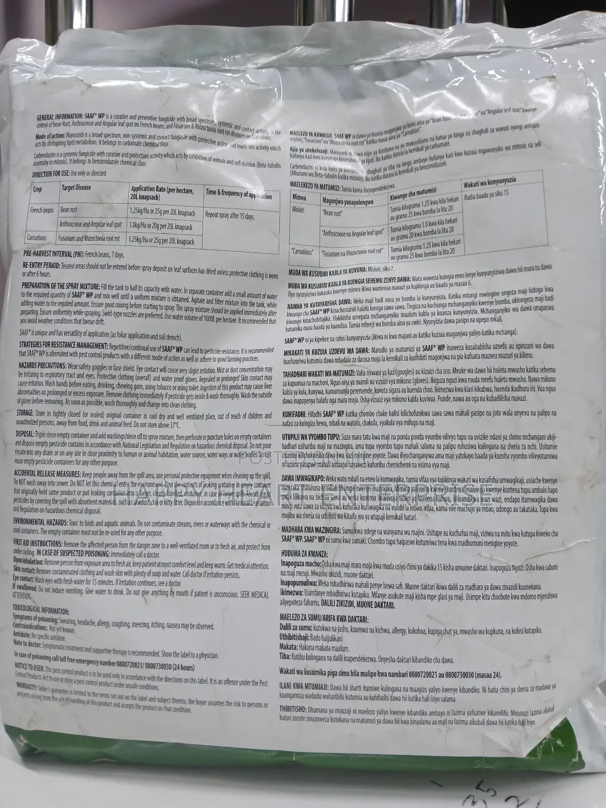 Saaf Wp Fungicide 1kg