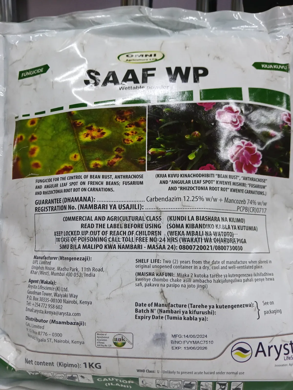 Saaf Wp Fungicide 1kg