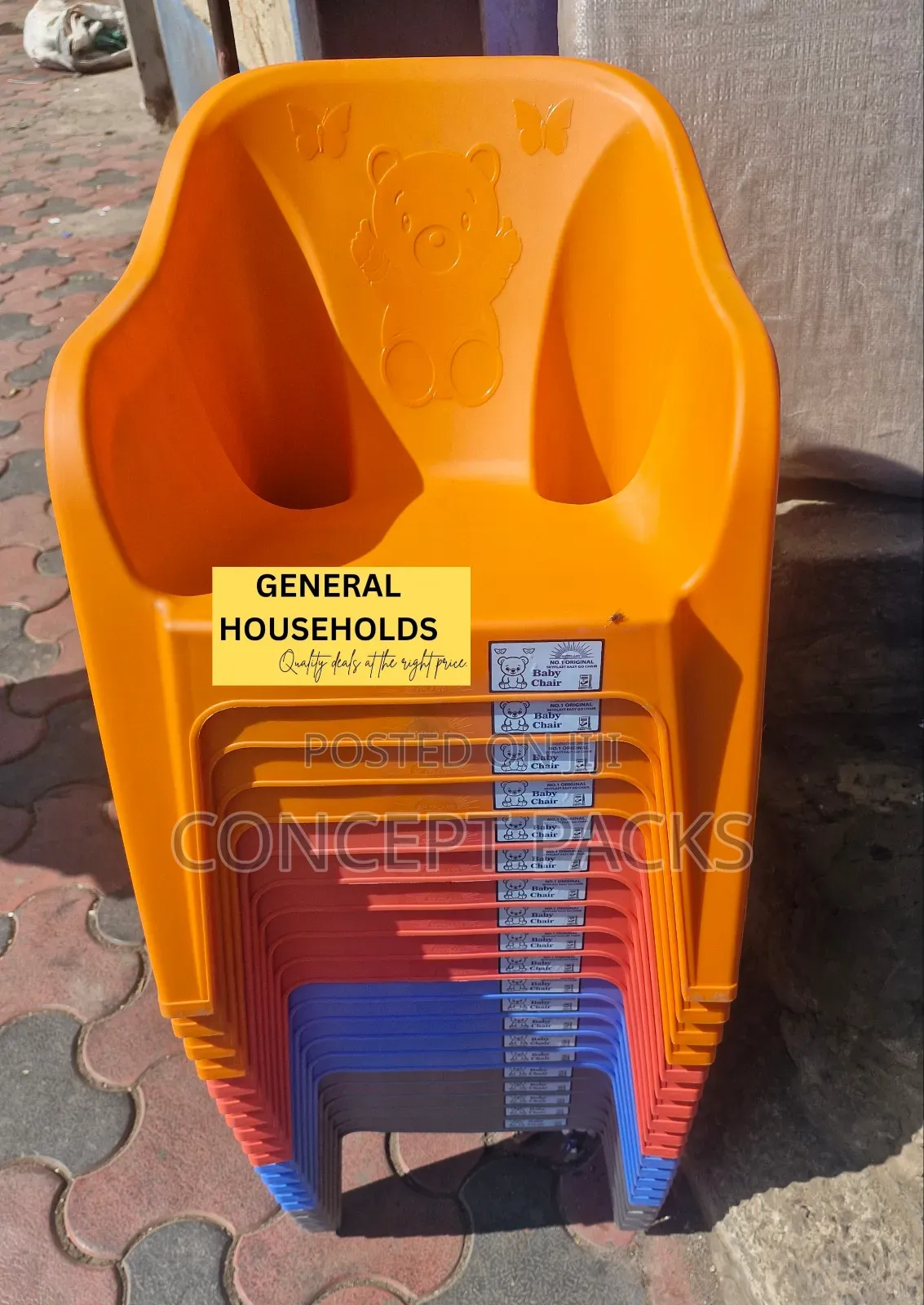 Quality Children Chairs. Assorted Colours.