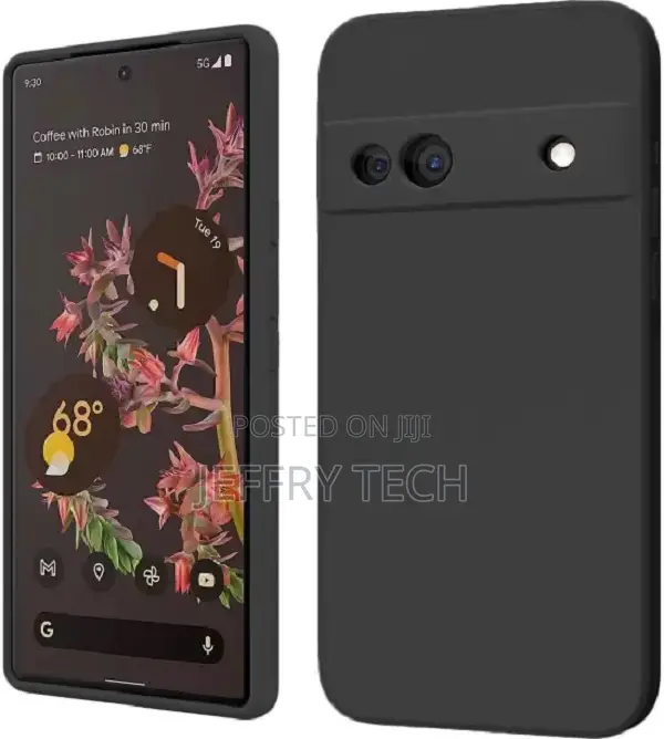 Krkis Back Cover for Google Pixel 7a (Black, Pack Of: 1)