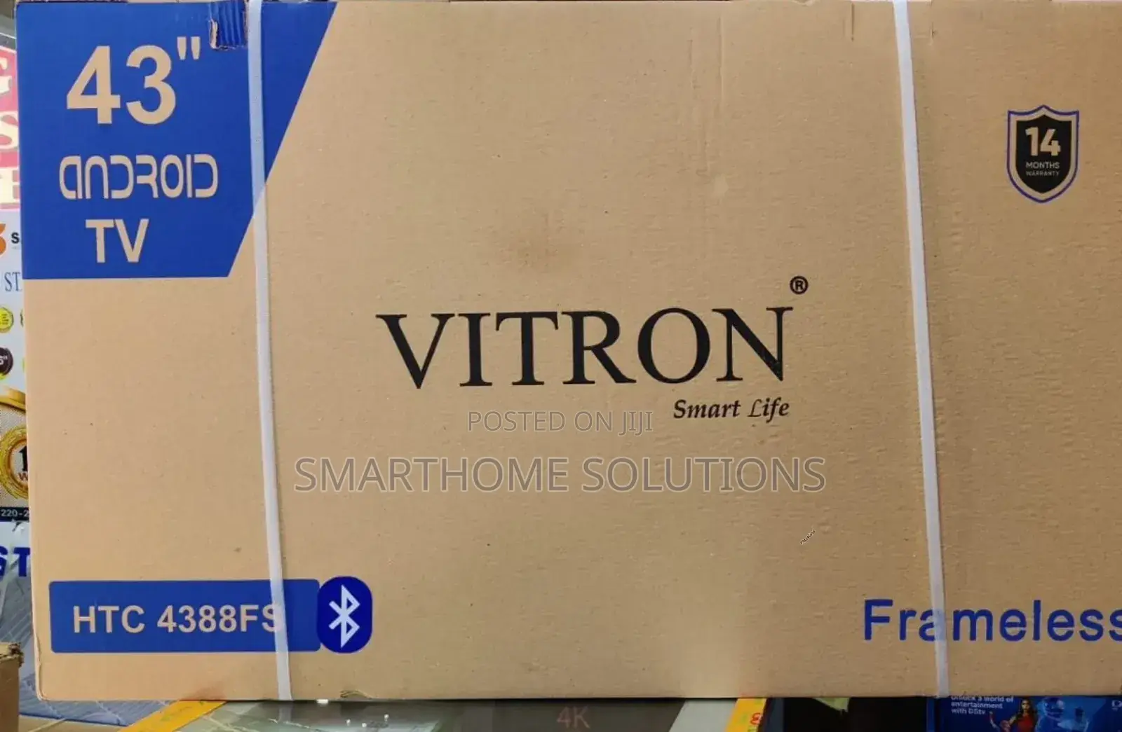 Vitron 43inch Flameless Smart Android Tv/Bluetooth V43"