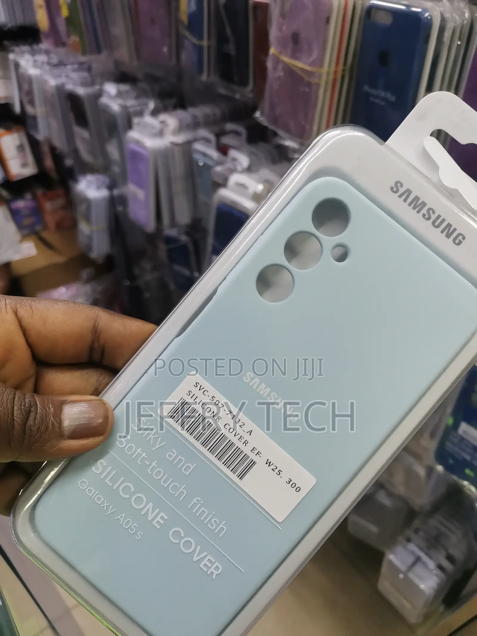 Flexi Stealth Liquid Silicone Case for Galaxy A05s-Sky Blue