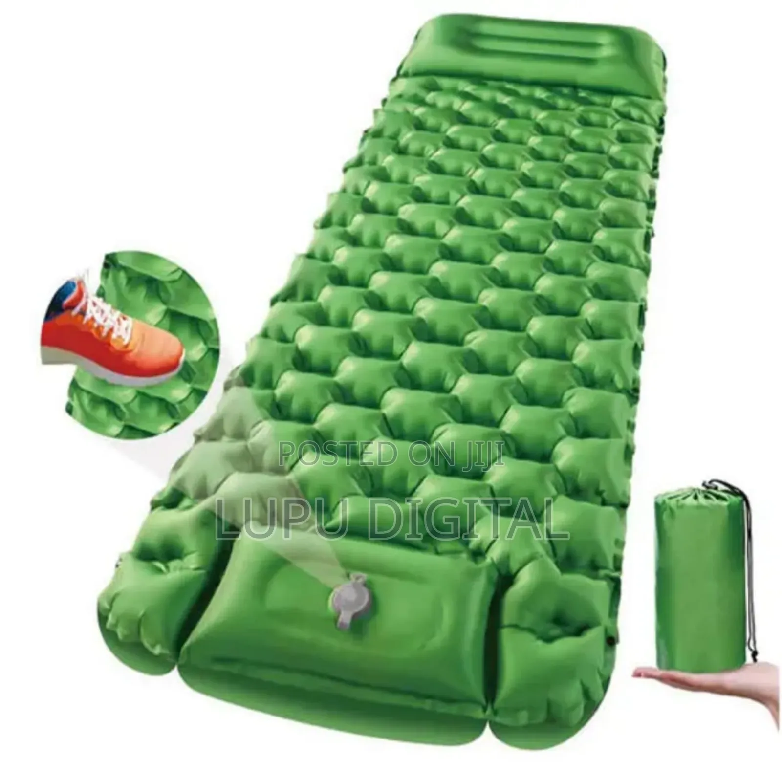 Foot Press Sleeping Mat, Camping Sleeping Pad W Inbuilt Pump