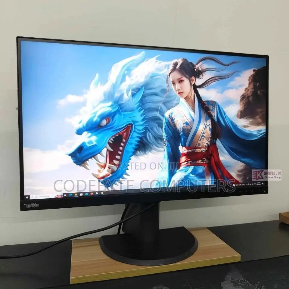Lenovo P27h-10 27” Monitor^ QHD Think Vision Edge to Edge