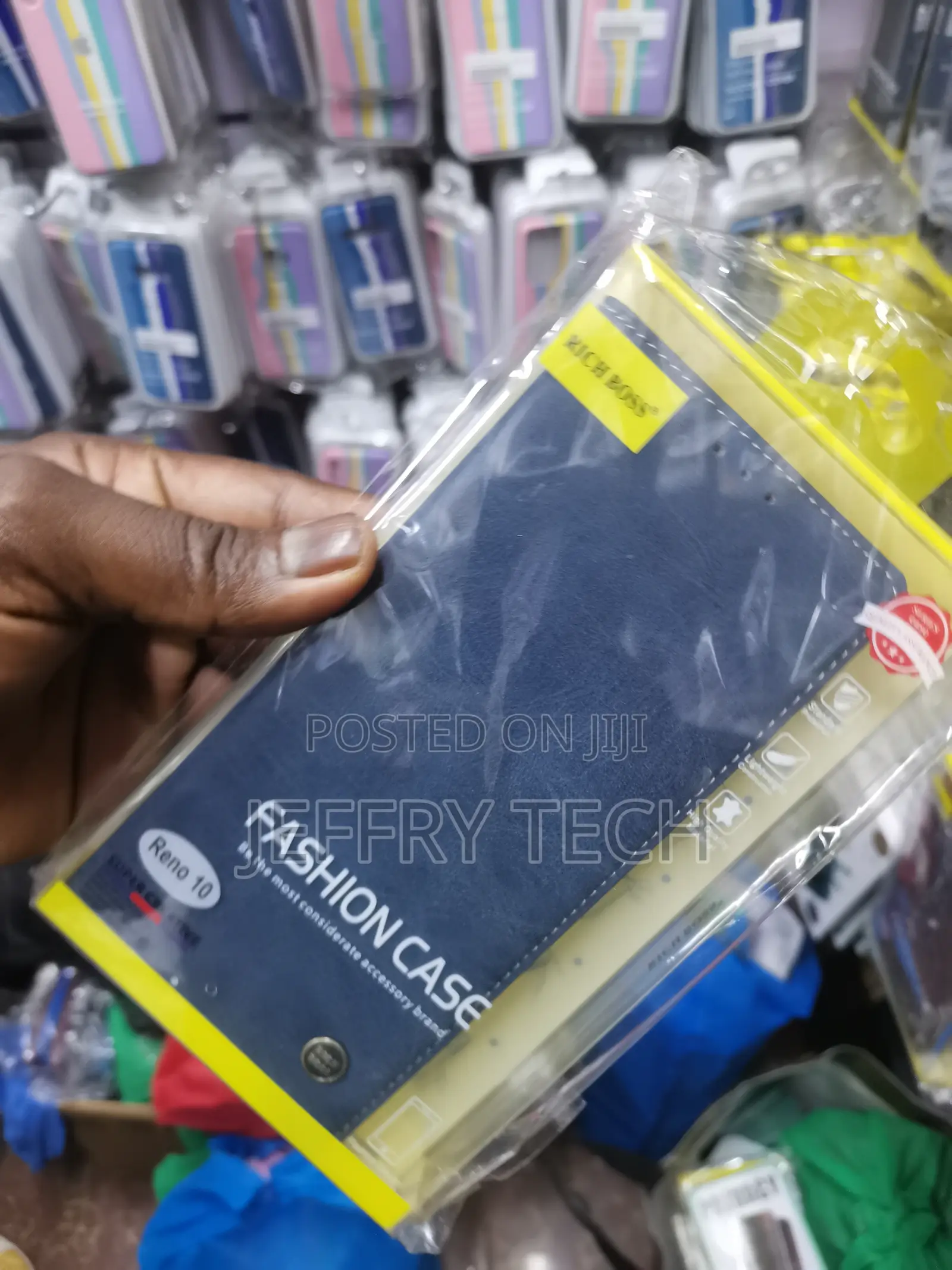 Giftkart Flip Richboss Cover for Oppo Reno 10 Leather-Blue