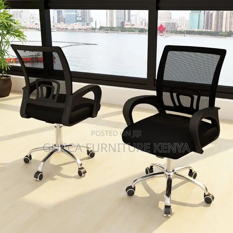 Office Chairs: Clerical Study Chair With Air-Pneumatic