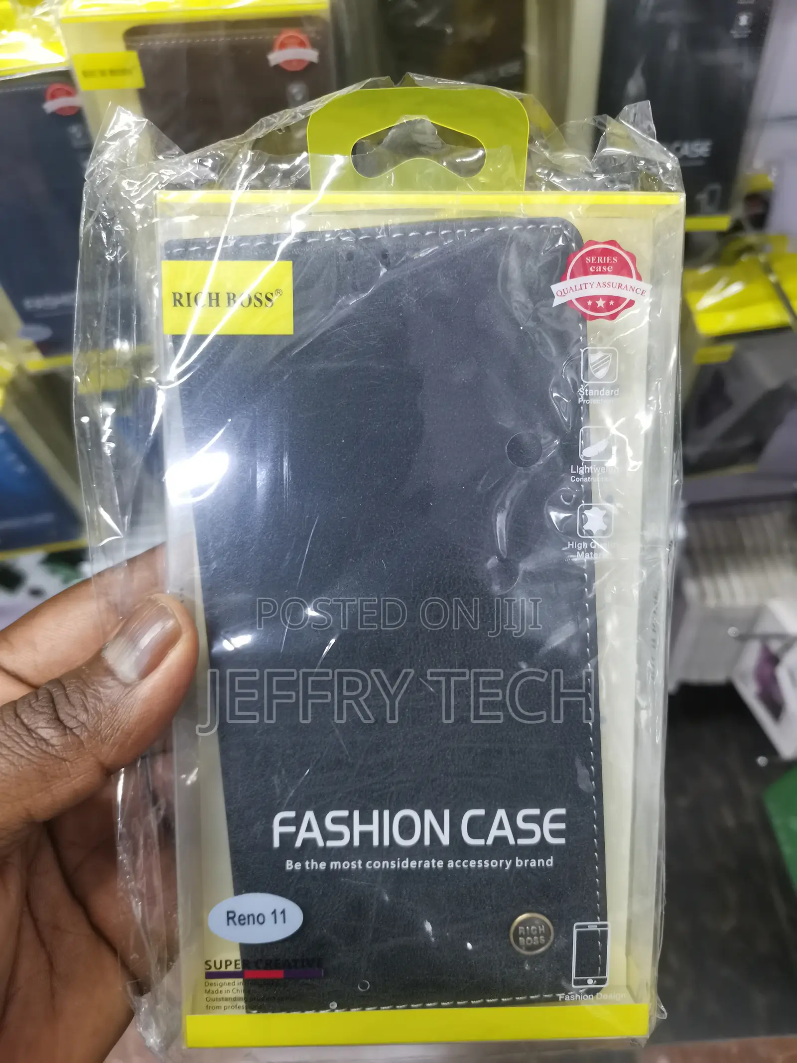 Giftkart Richboss Flip Cover Case for Oppo Reno 11-Brown