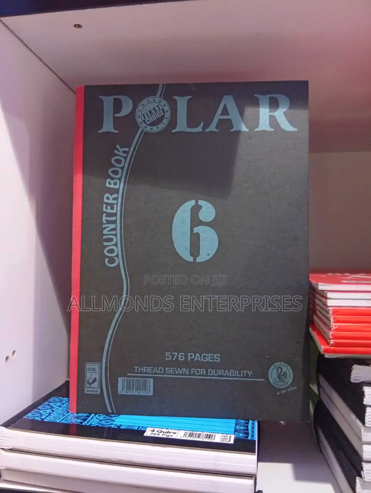 6 Quire Counter Book 576 Pages- Polar