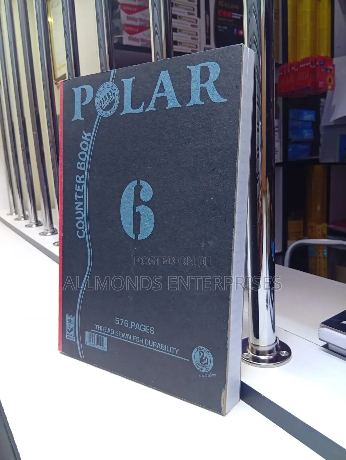 6 Quire Counter Book 576 Pages- Polar