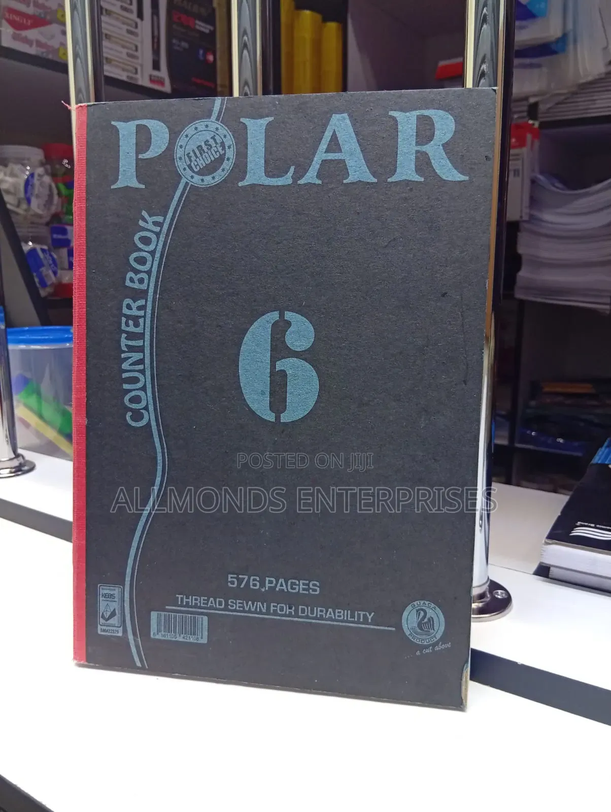 6 Quire Counter Book 576 Pages- Polar