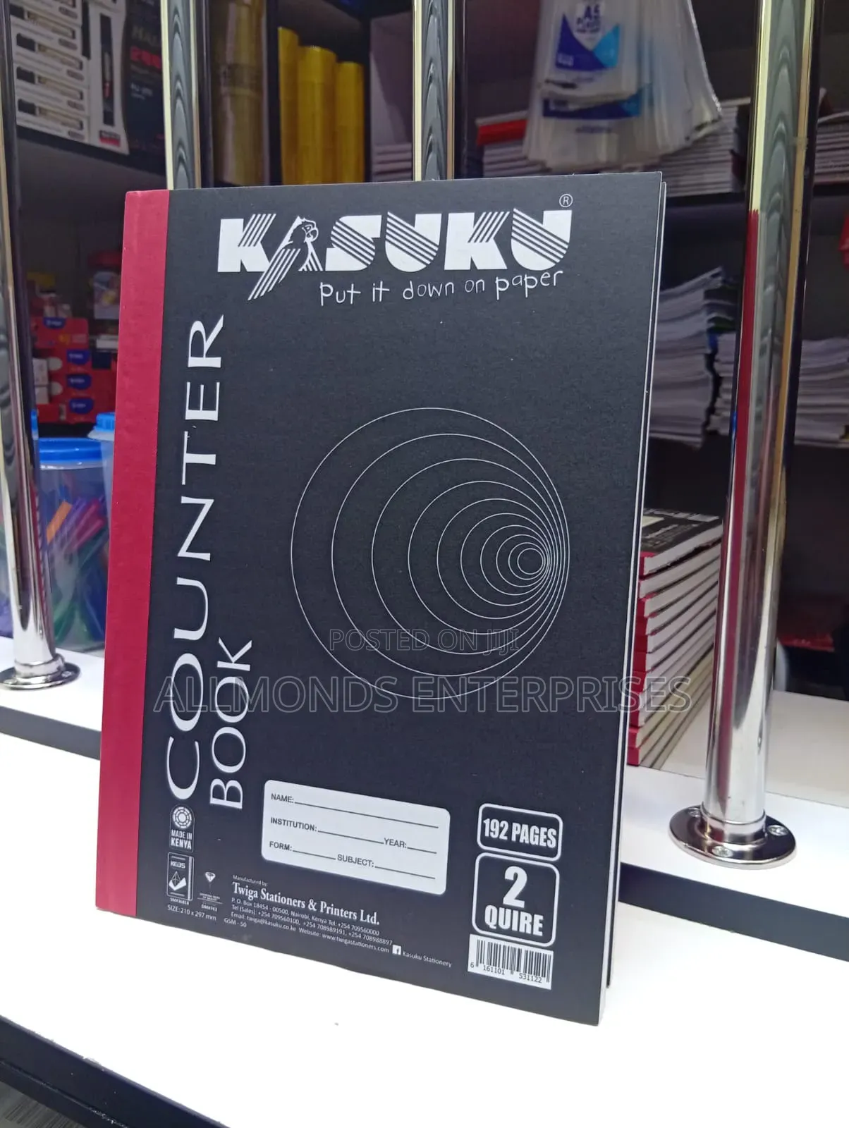 2 Quire Counter Book 192 Pages- Kasuku