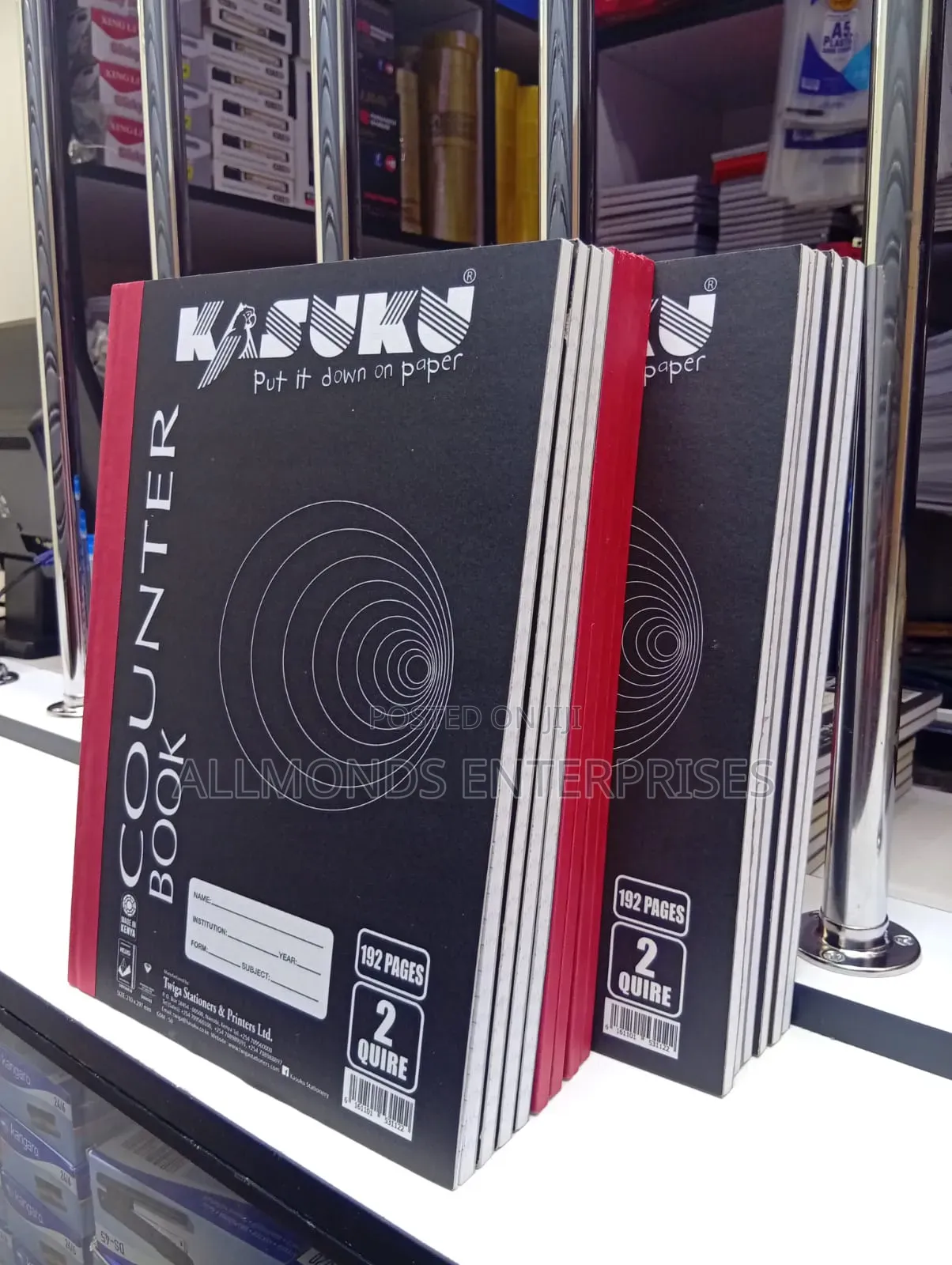2 Quire Counter Book 192 Pages- Kasuku