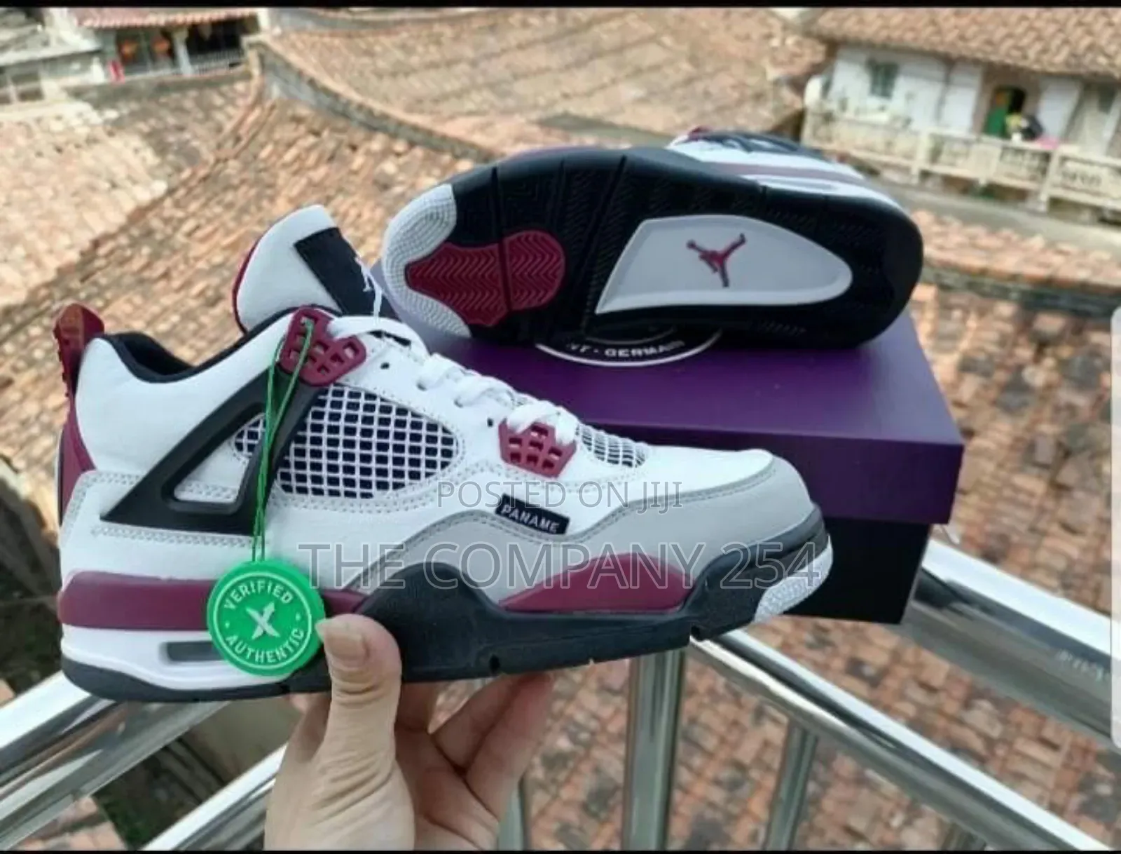 Quality Original Leather Paris Jordan 4 Sneaker Shoe
