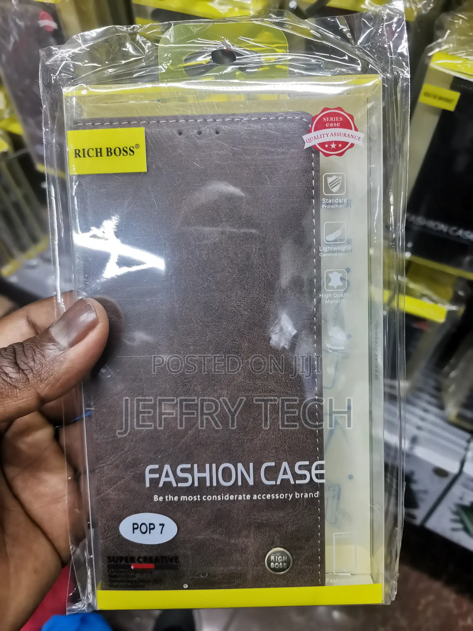 Latto Richboss Case With Flap and Wallet for Tecno Pop 7