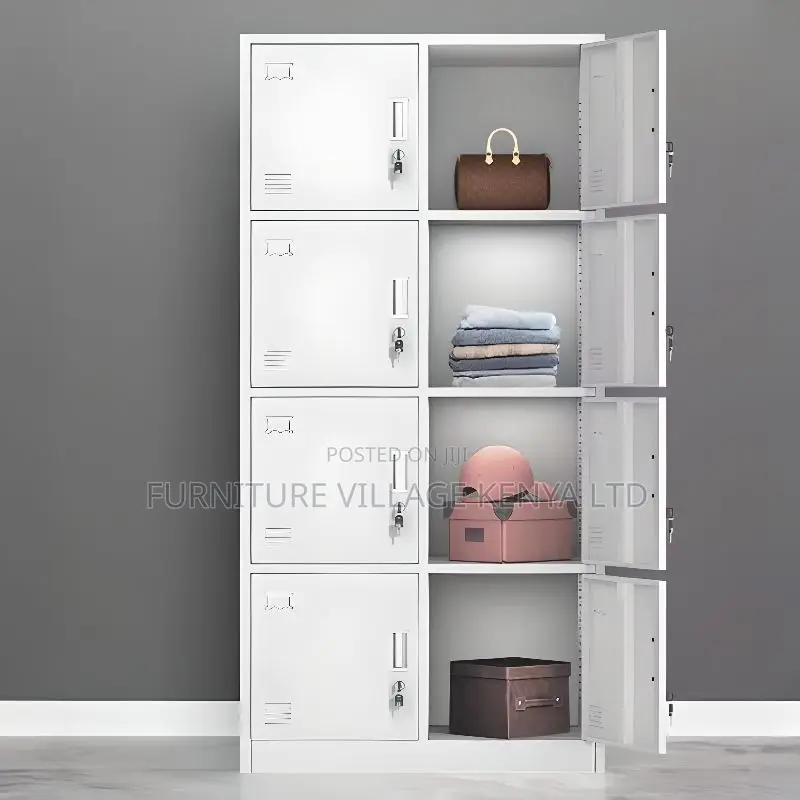 Office Cabinet: 9 -Locker Supplier Gray Gym Storage Cabinet