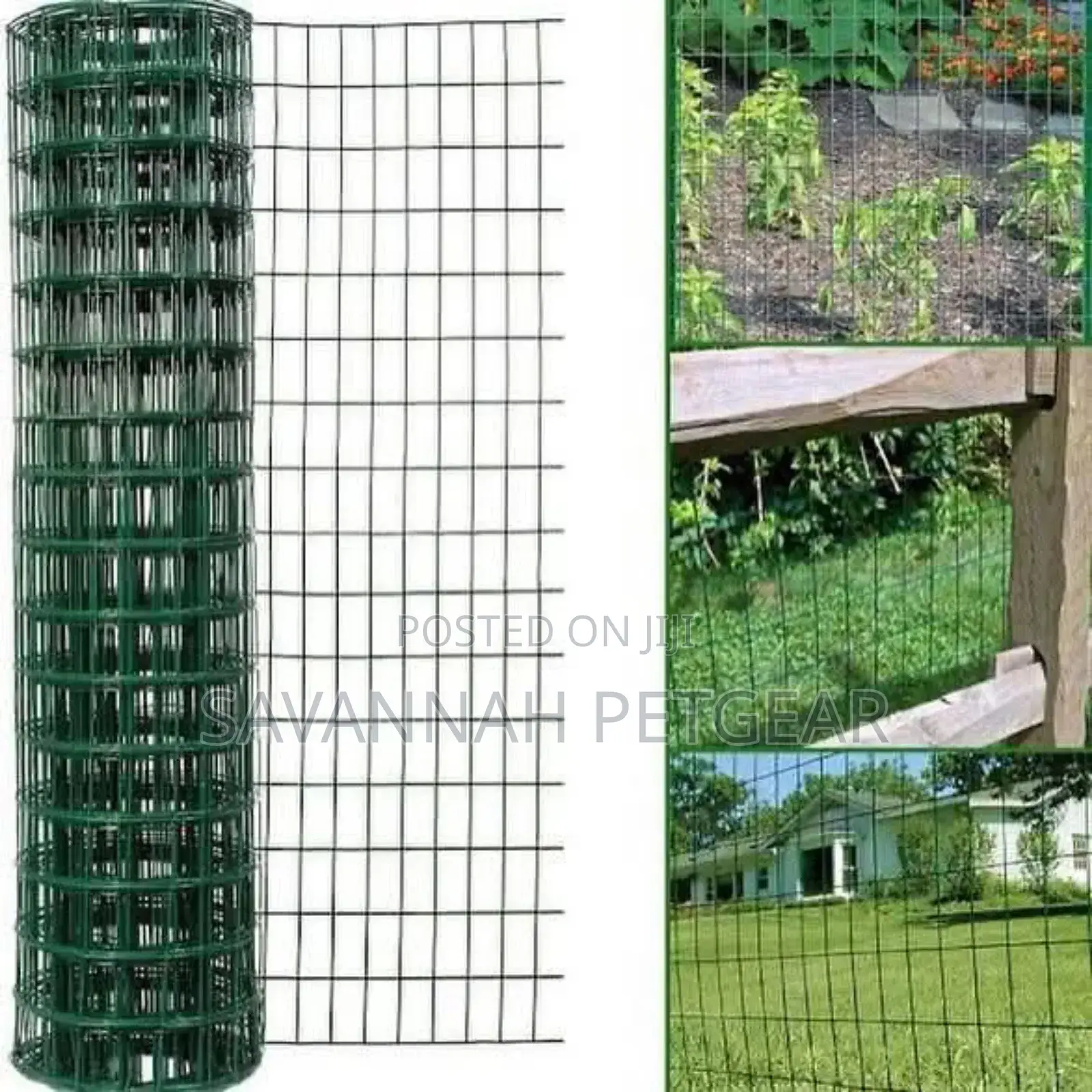 PVC Coated Mesh Roll - 1"×1" Aperture for Fencing or Rabbit