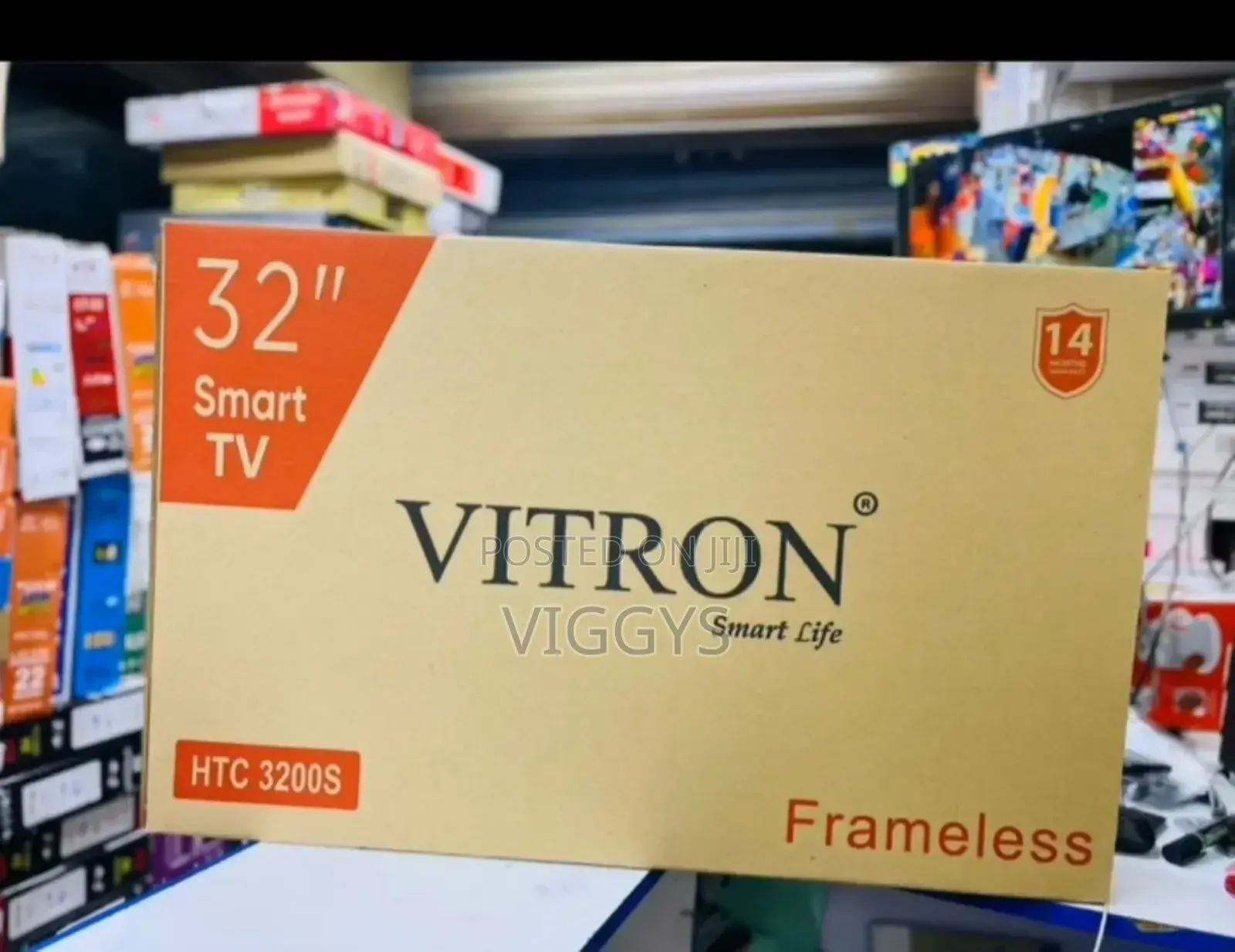 Vitron 32 Inches Smart Android Tv With Free Stand M.