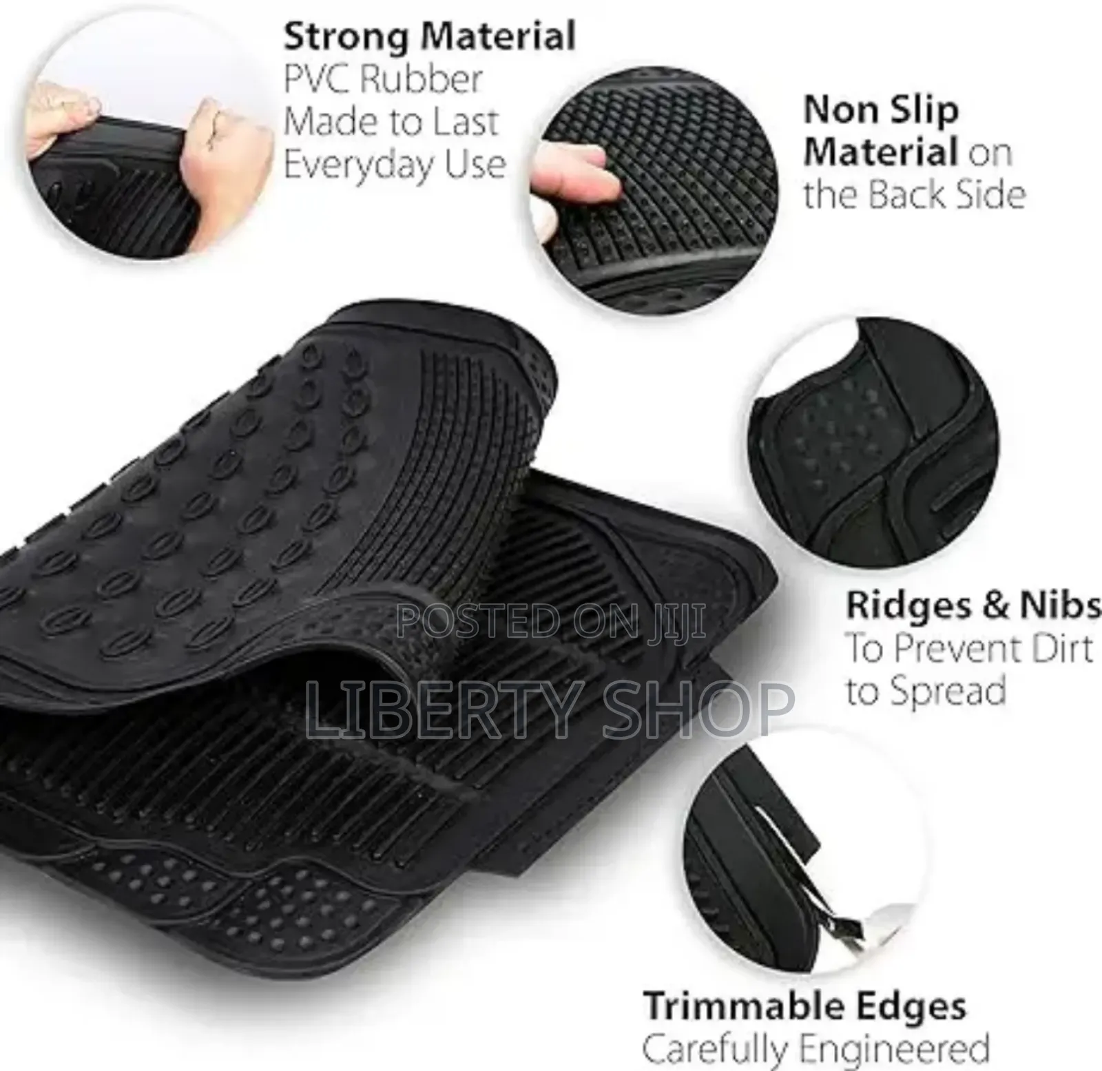 Conjoined 5 Seater Heavy Duty Floor Mats
