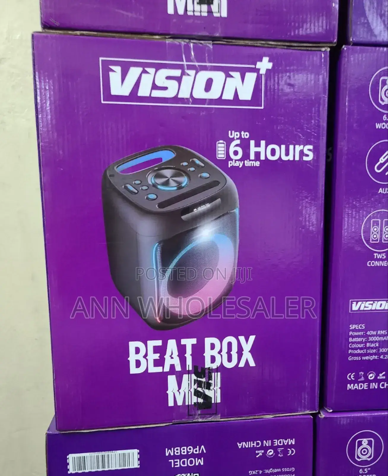 Upto 6 Hours Vision + /*Vision Beat Box Mini