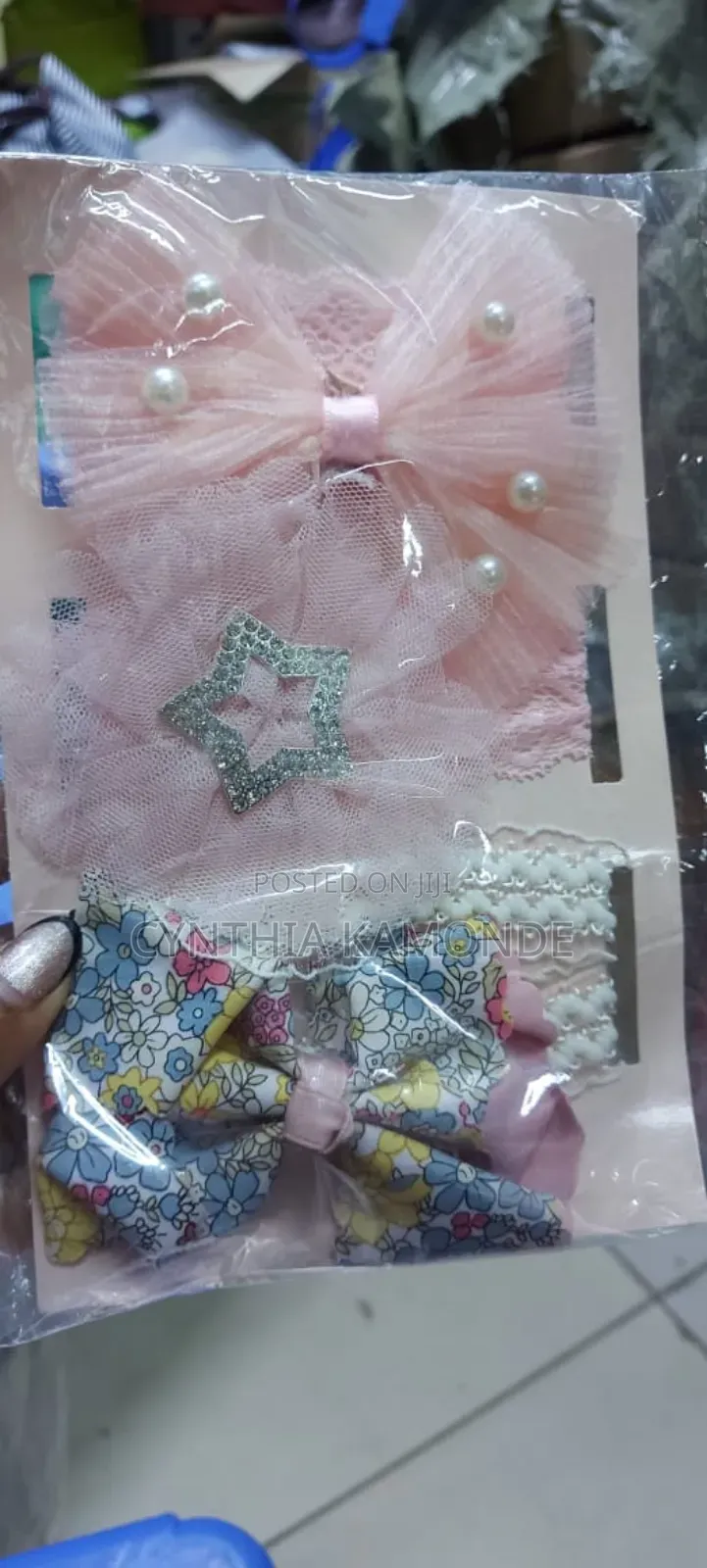 3 Baby Hair Bows With Big Band Beautiful Hair Bands