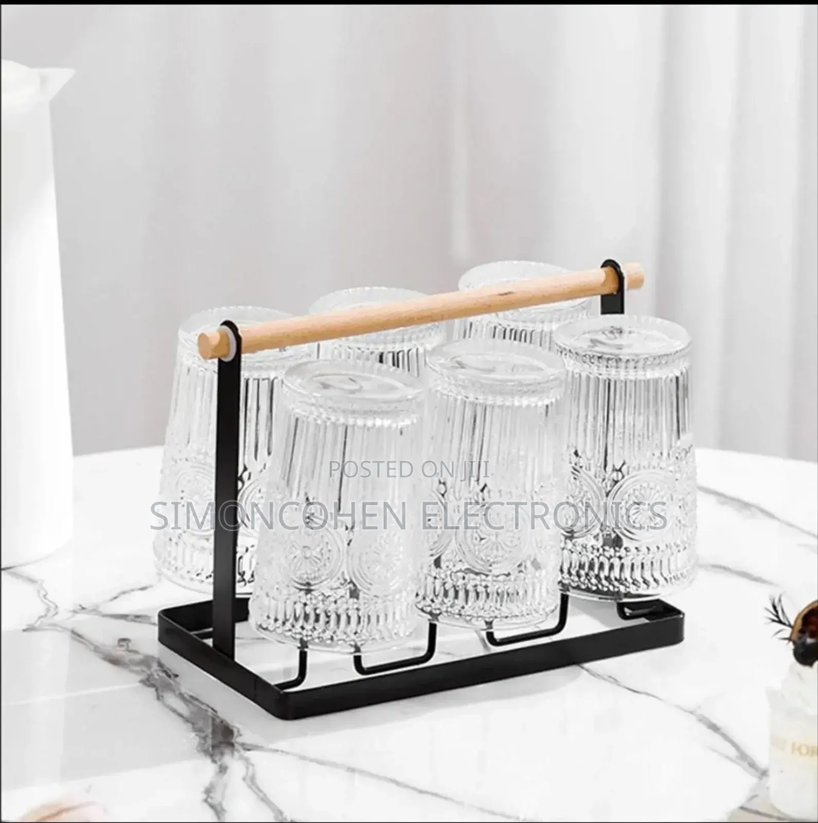 Luxury Iron Glass Holder Rack